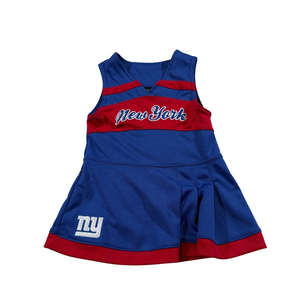 NFL New York Giants Cheerleading Dress 2T Blue Red Toddler Football Sport